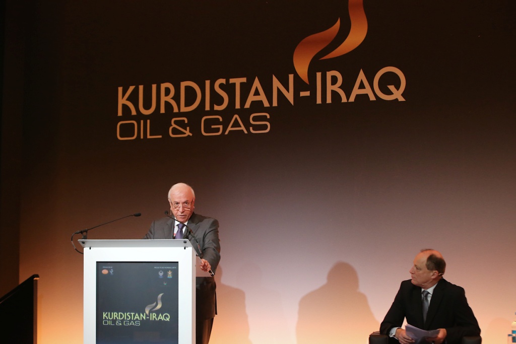 Natural Resources Minister Ashti Hawrami speaking at the CWC Kurdistan Iraq Oil & Gas Conference 2016